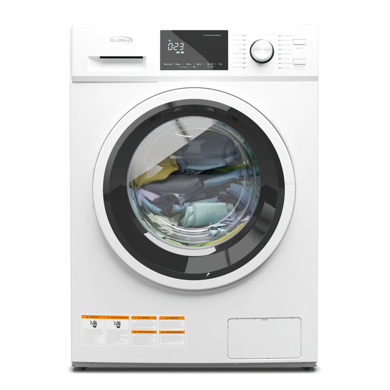 Koolmore AllInOne Combo Unit with 3 Cubic Feet Front Load Washer and
